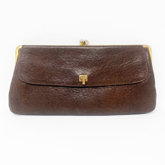Goldpfeil Handbags - Goldpfeil Vintage Leather Clutch